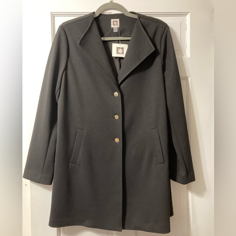 Anne Klein Elegant Black Women's light jacket/ blazer size M NWT